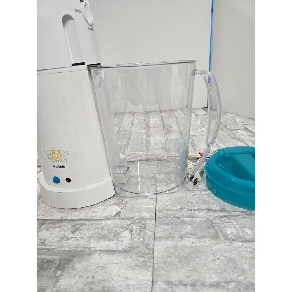 Mr. Coffee Iced Tea Maker 3 Quart Model TM3.5 Pitcher Blue 5pcs